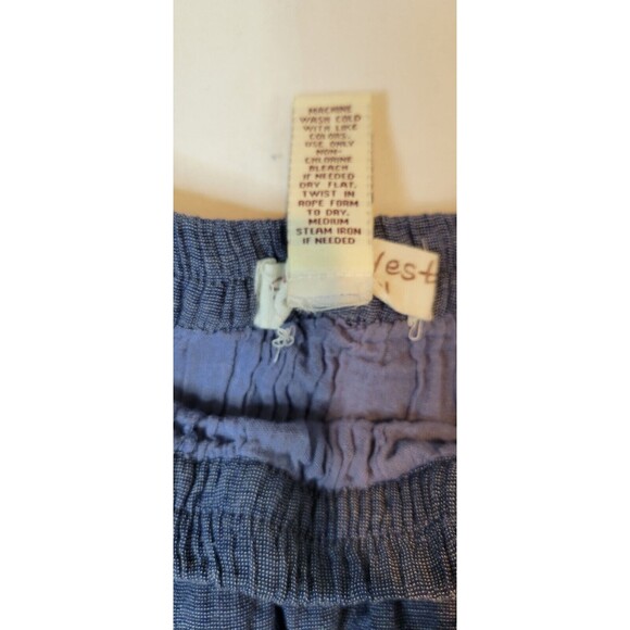 Studio West Apparel Women's Chambray Skirt Size Medium Blue Embroidered Vintage - Picture 8 of 14